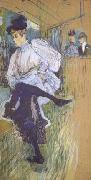 Henri  Toulouse-Lautrec Jane Avril Dancing (mk06) oil painting